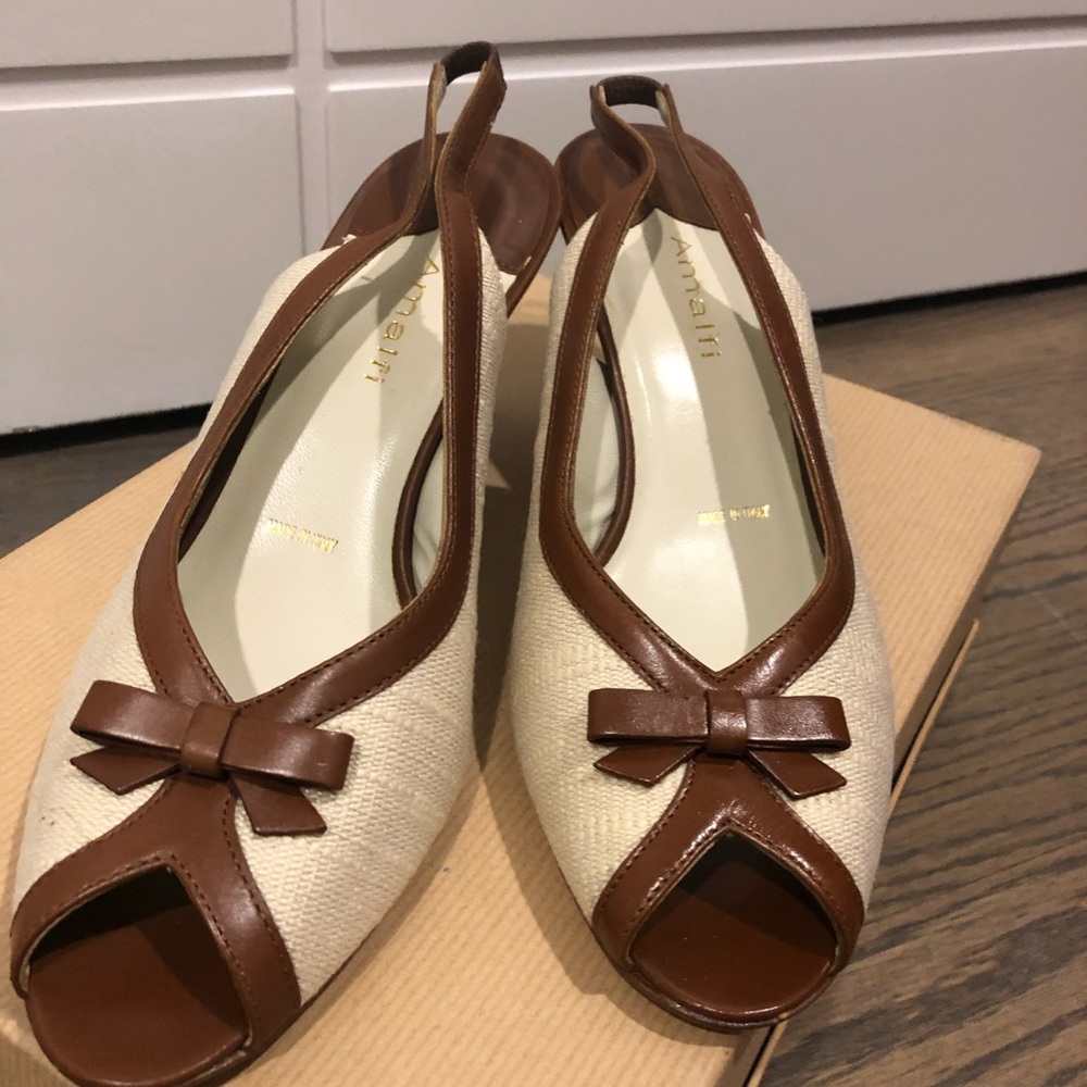 Elegant Brown and Beige Women Shoes